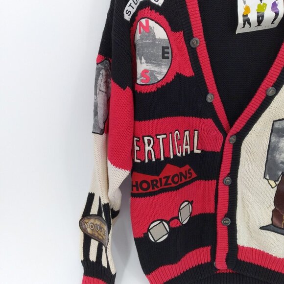 Vintage Studio Umen Embroidered Sweater Size L - Picture 2 of 9